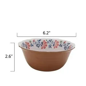 The Pioneer Woman Hattie Bamboo Melamine Salad Bowls - Thumbnail 4